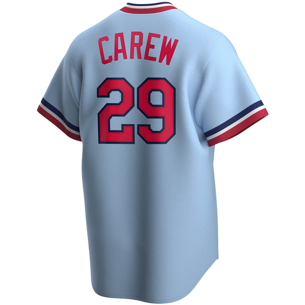 Nike Rod Carew Blue Cooperstown Collection Player Jersey for Men product image 3, provided for visual reference and product