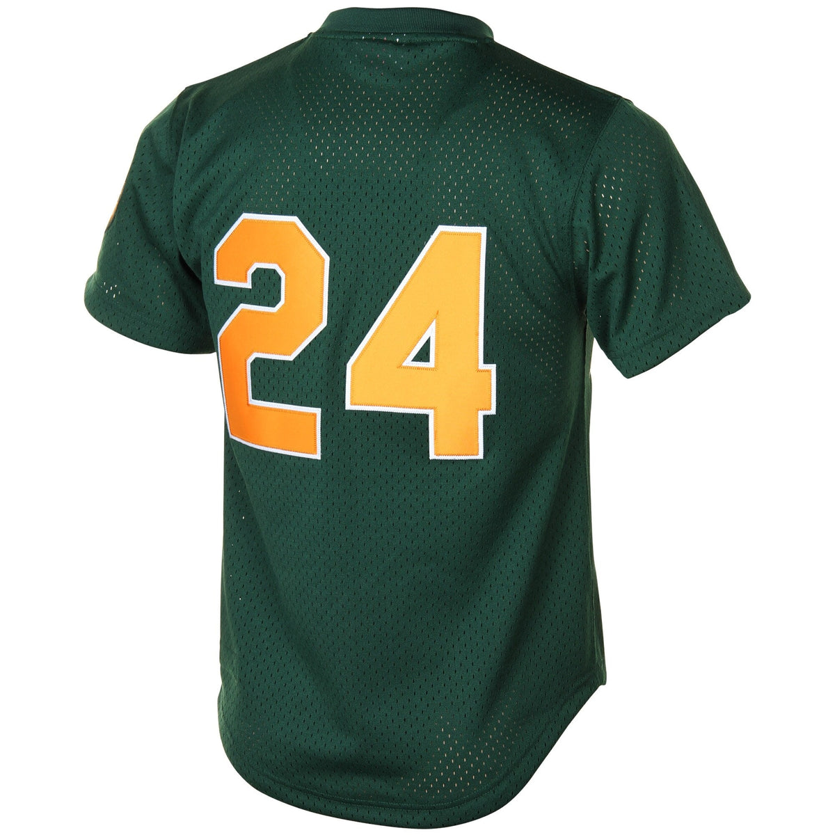 Oakland Athletics Rickey Henderson 1998 Mitchell & Ness Green Cooperstown 1987 Mesh Batting Practice Jersey for Men product