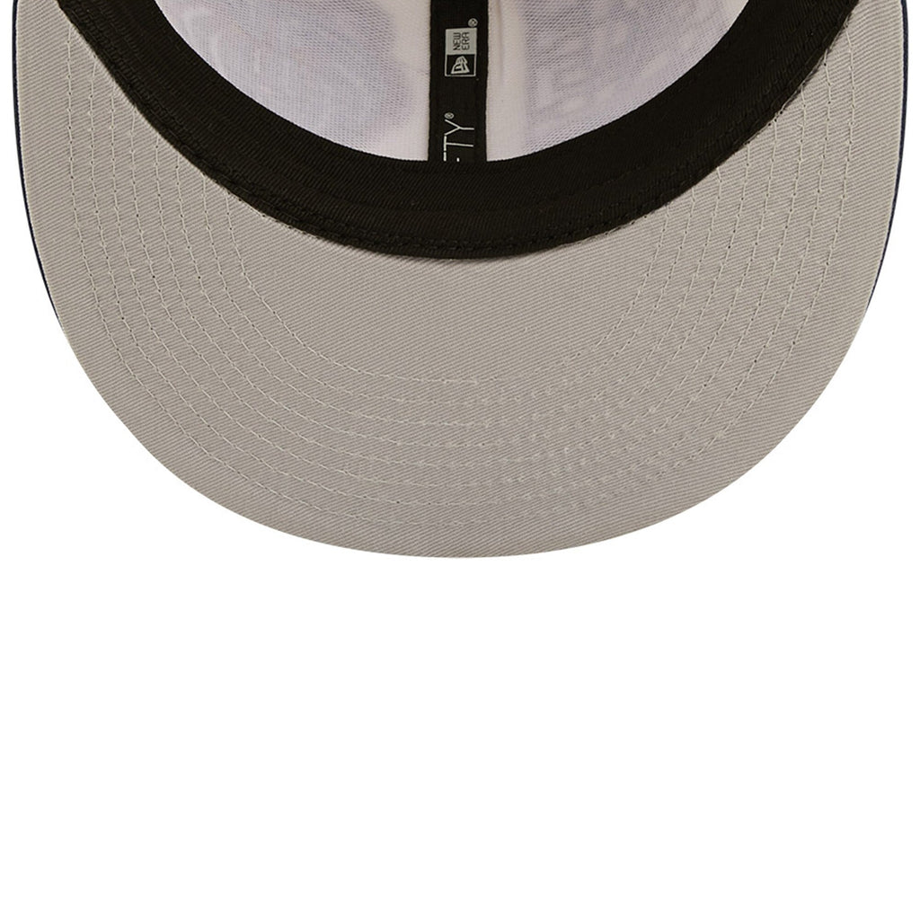 Memphis Grizzlies New Era 2022 NBA Draft 9FIFTY Snapback Adjustable Hat - Cream/Navy product image 5, provided for visual