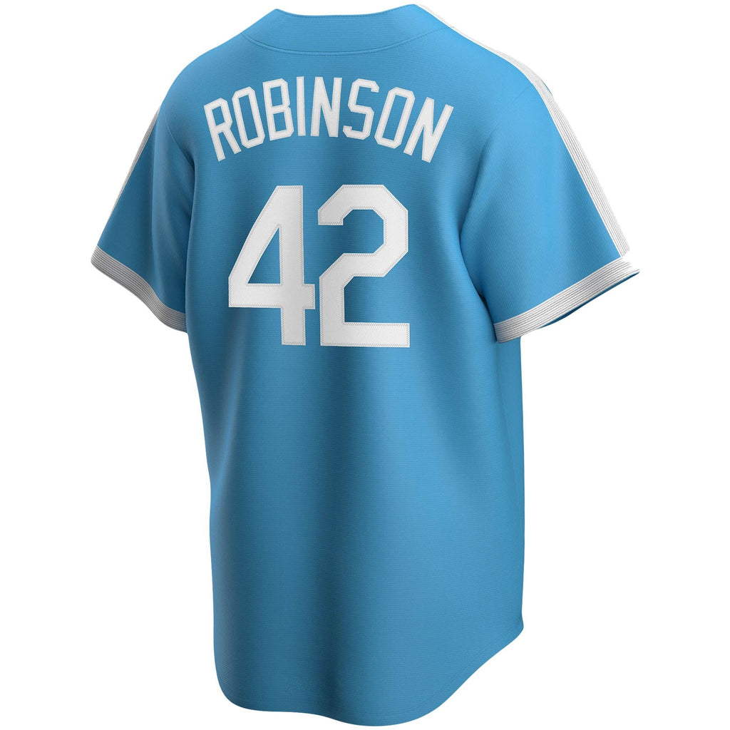 Jackie Robinson Brooklyn Dodgers Nike Light Blue Alternate Cooperstown Collection Team Jersey for Men product image 3,