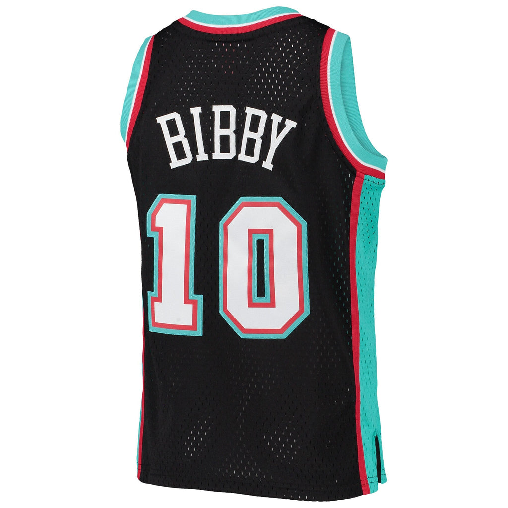 Youth Vancouver Grizzlies Mike Bibby Mitchell & Ness Black 2000-01 Hardwood Classics Swingman Jersey product image 3,
