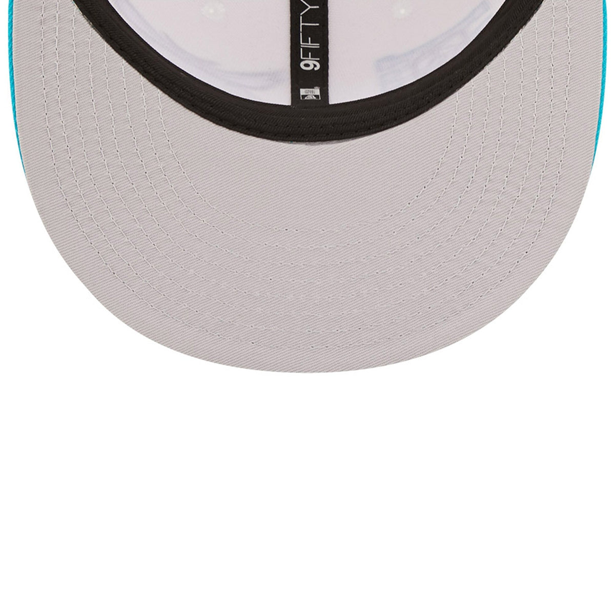 Charlotte Hornets New Era 2022 NBA Draft 9FIFTY Snapback Adjustable Hat - Cream/Teal product image 5, provided for visual
