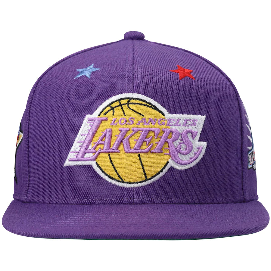 Los Angeles Lakers NBA 97 Top Star HWC Purple Mitchell & Ness Snapback Hat product image 2, provided for visual reference