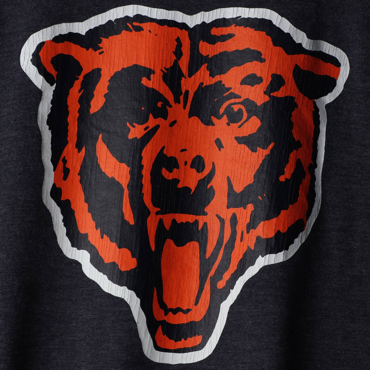 Chicago Bears Nike Navy Fan Gear Crackle Historic Tri-Blend Long Sleeve T-Shirt for Men product image 5, provided for visual