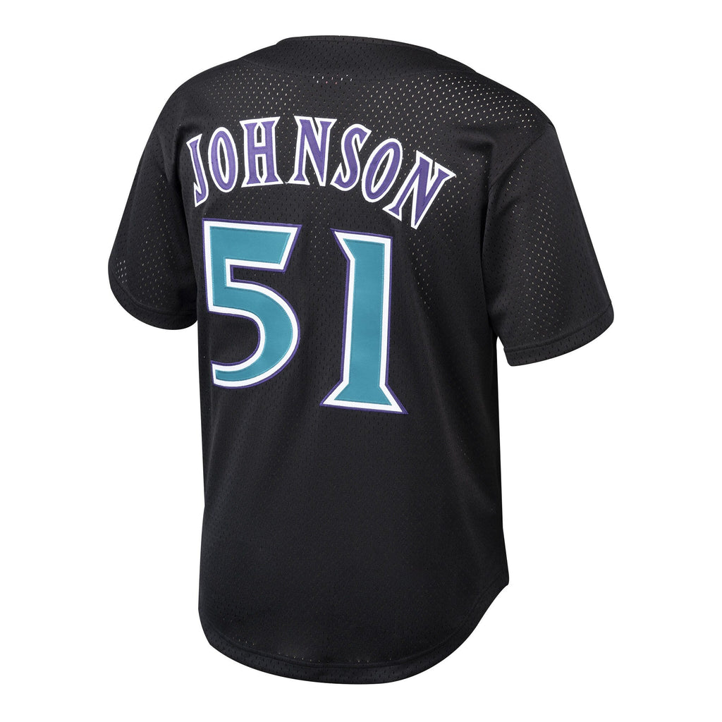 Randy Johnson Arizona Diamondbacks Mitchell & Ness Youth Cooperstown Collection Mesh Batting Practice Jersey - Black product