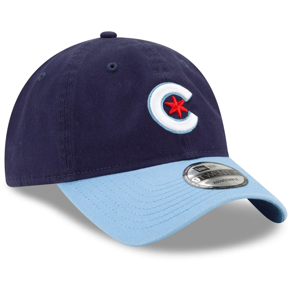 Chicago Cubs New Era Navy/Light Blue City Connect 9TWENTY Adjustable Hat for Men product image 3, provided for visual
