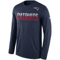 New England Patriots Nike Navy Legend Team Practice Long Sleeve Performance T-Shirt for Men product image 1, provided for