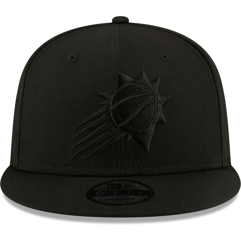 Phoenix Suns New Era Black On Black Color Pack 9FIFTY Snapback Hat for Men product image 2, provided for visual reference