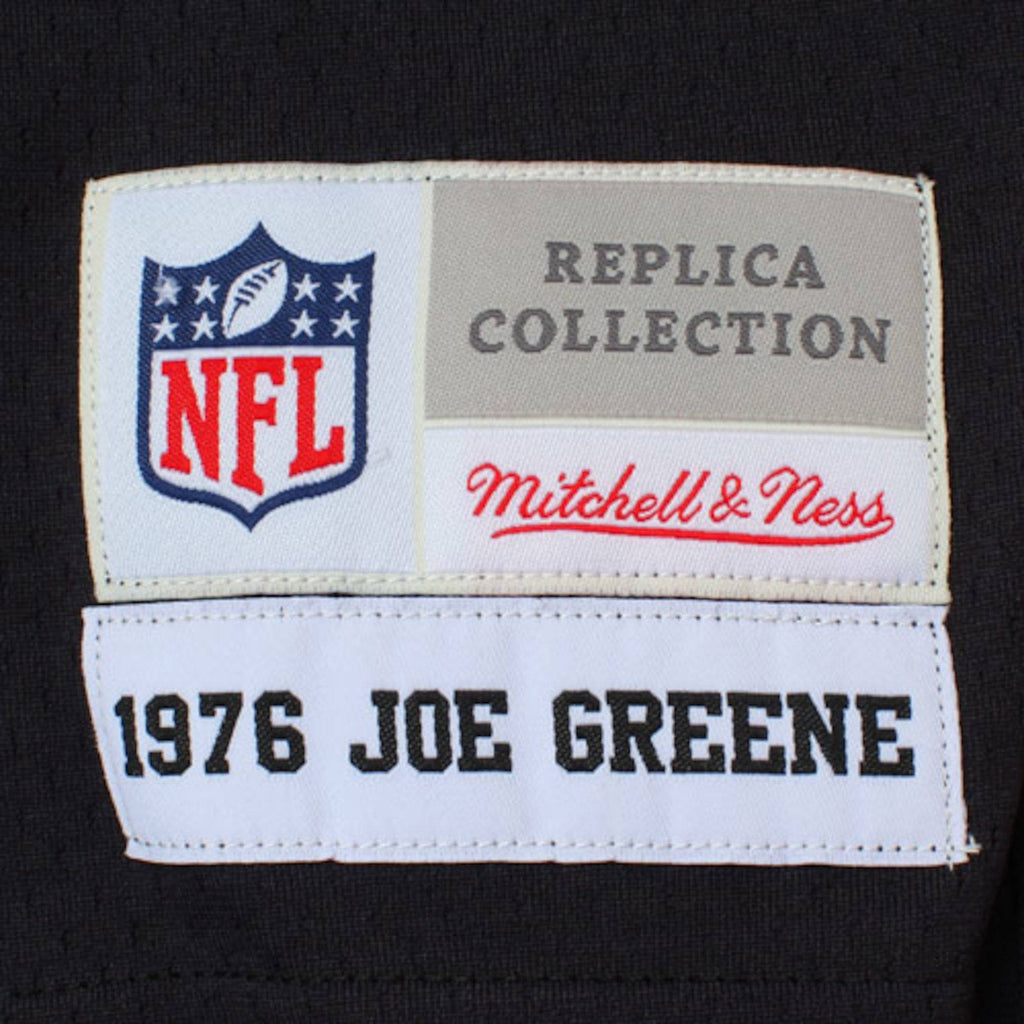 Mens Pittsburgh Steelers Joe Greene Mitchell & Ness Black Retired Legacy Replica Jersey product image 5, provided for visual