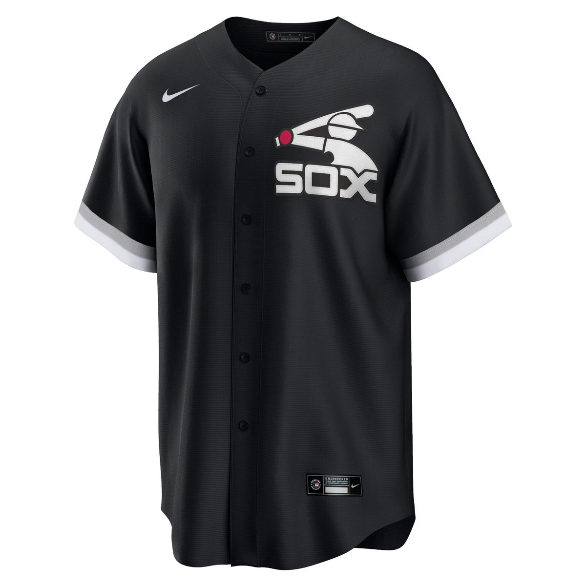 Chicago White Sox Nike Batterman Replica Team Jersey - Black for Men product image 2, provided for visual reference and