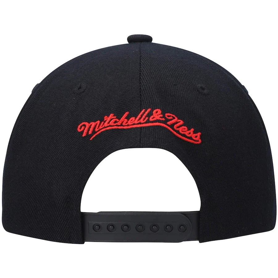Portland Trail Blazers 2-Tone 2.0 Red Mitchell & Ness Snapback Hat product image 4, provided for visual reference and