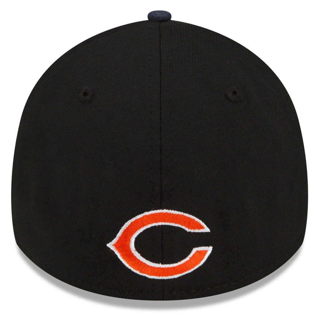 Chicago Bears New Era Black/Navy 2022 NFL Draft 39THIRTY Flex Hat for Men product image 4, provided for visual reference and