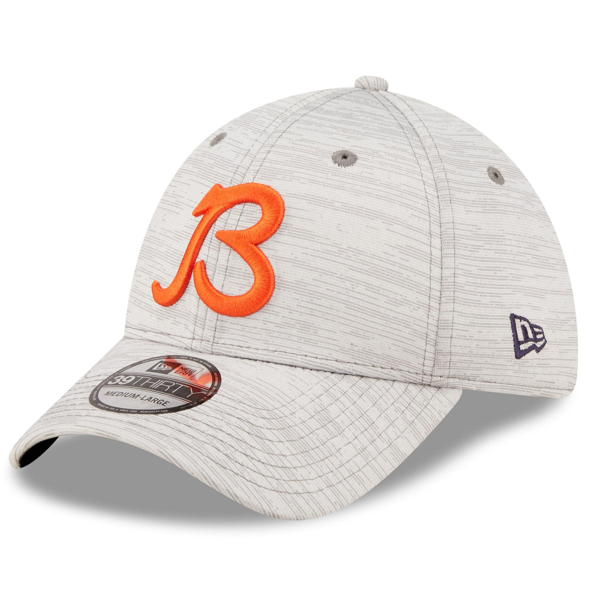 Chicago Bears New Era Gray 2022 NFL Training Camp Official Coach Script 39THIRTY Flex Hat for Men product image 1, provided