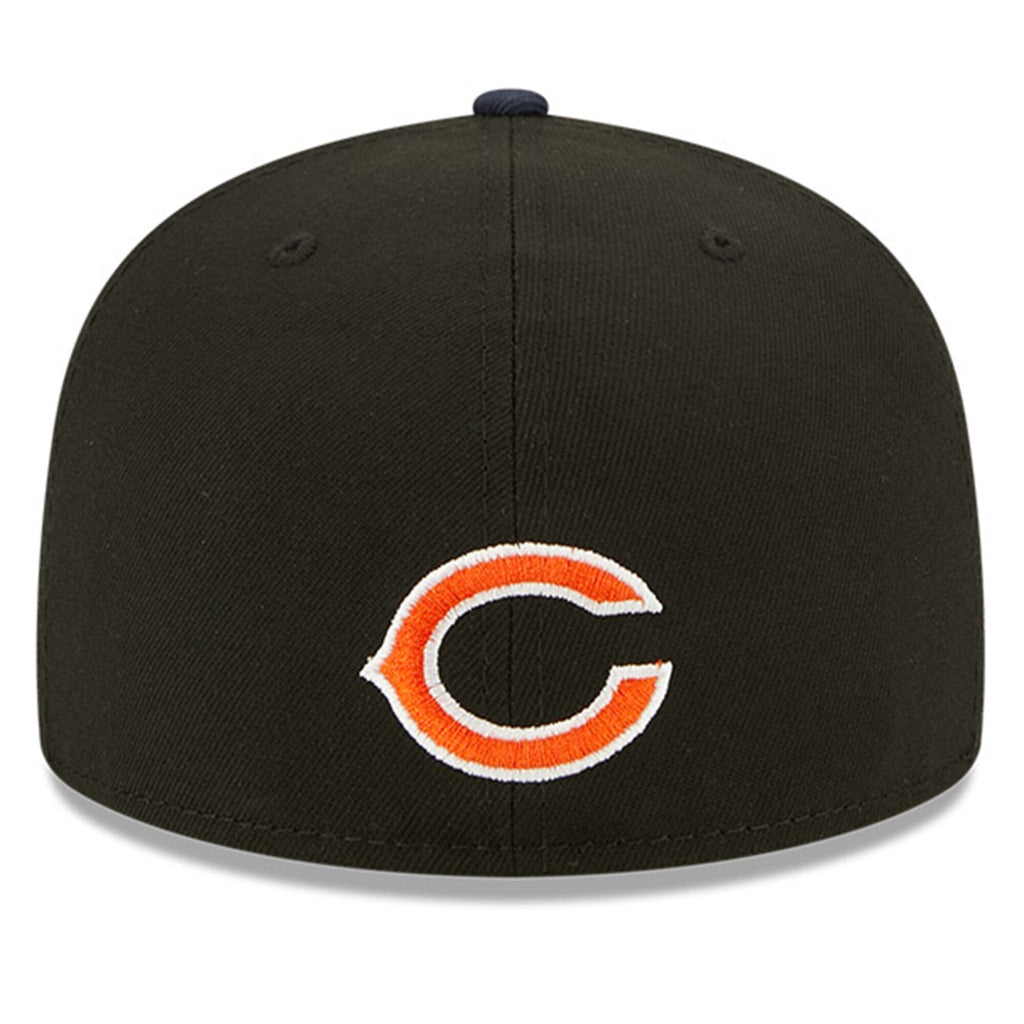 Chicago Bears New Era Black/Navy 2022 NFL Draft On Stage 59FIFTY Fitted Hat for Men product image 4, provided for visual