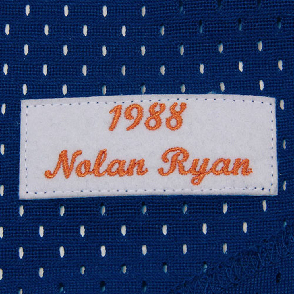 Houston Astros Nolan Ryan Mitchell & Ness Navy 1988 Authentic Cooperstown Collection Mesh Batting Practice Jersey for Men