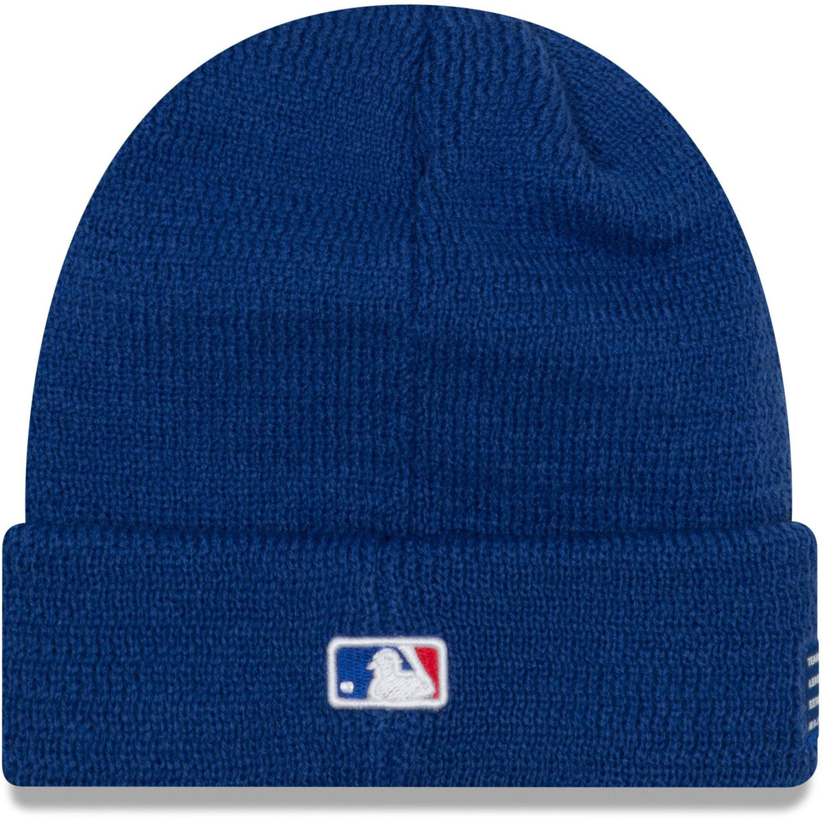 Youth Chicago Cubs New Era Royal On-Field Sport Cuffed Knit Hat product image 2, provided for visual reference and product