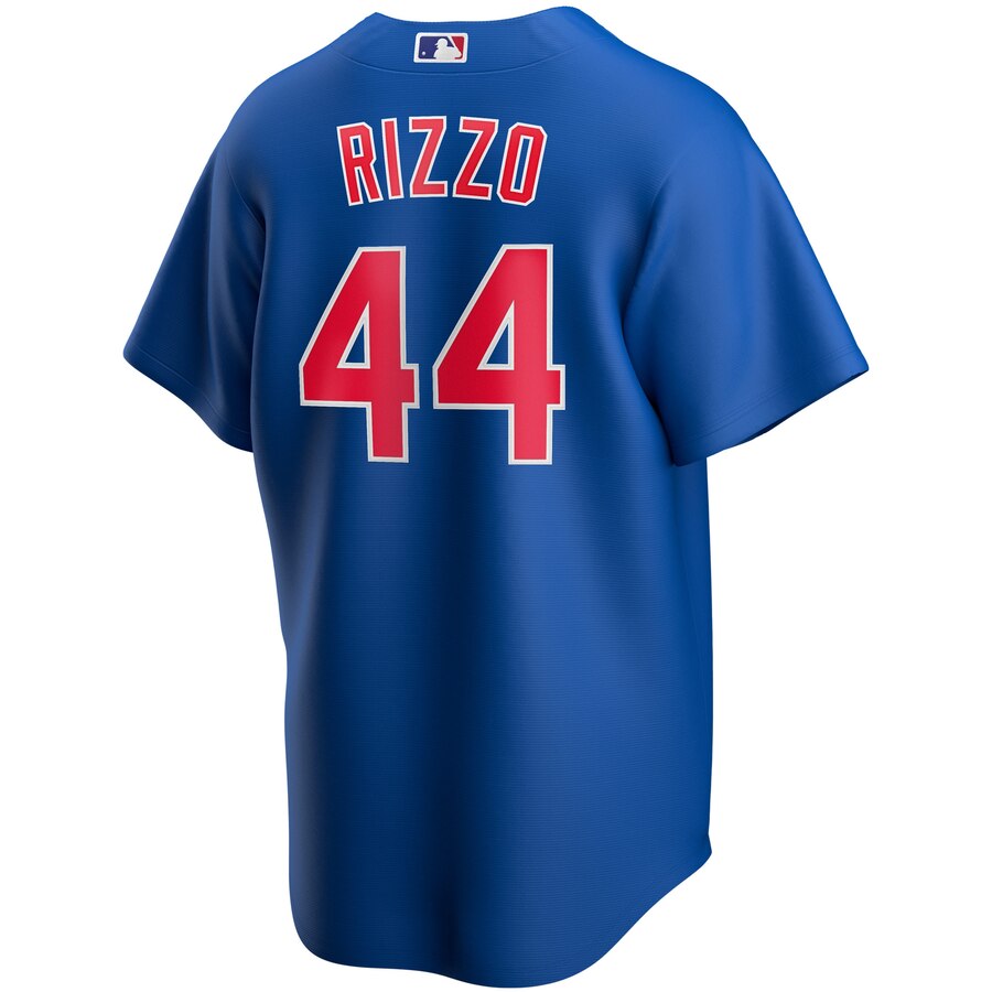 NIKE Men Anthony Rizzo Chicago Cubs Blue Alternate Replica Jersey product image 3, provided for visual reference and product