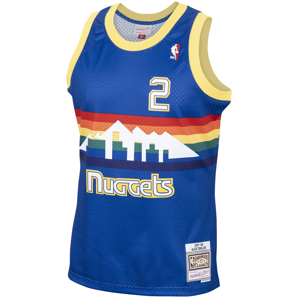 Mitchell & Ness Alex English Royal Denver Nuggets 1987-88 Hardwood Classics Swingman Jersey for Men product image 2,