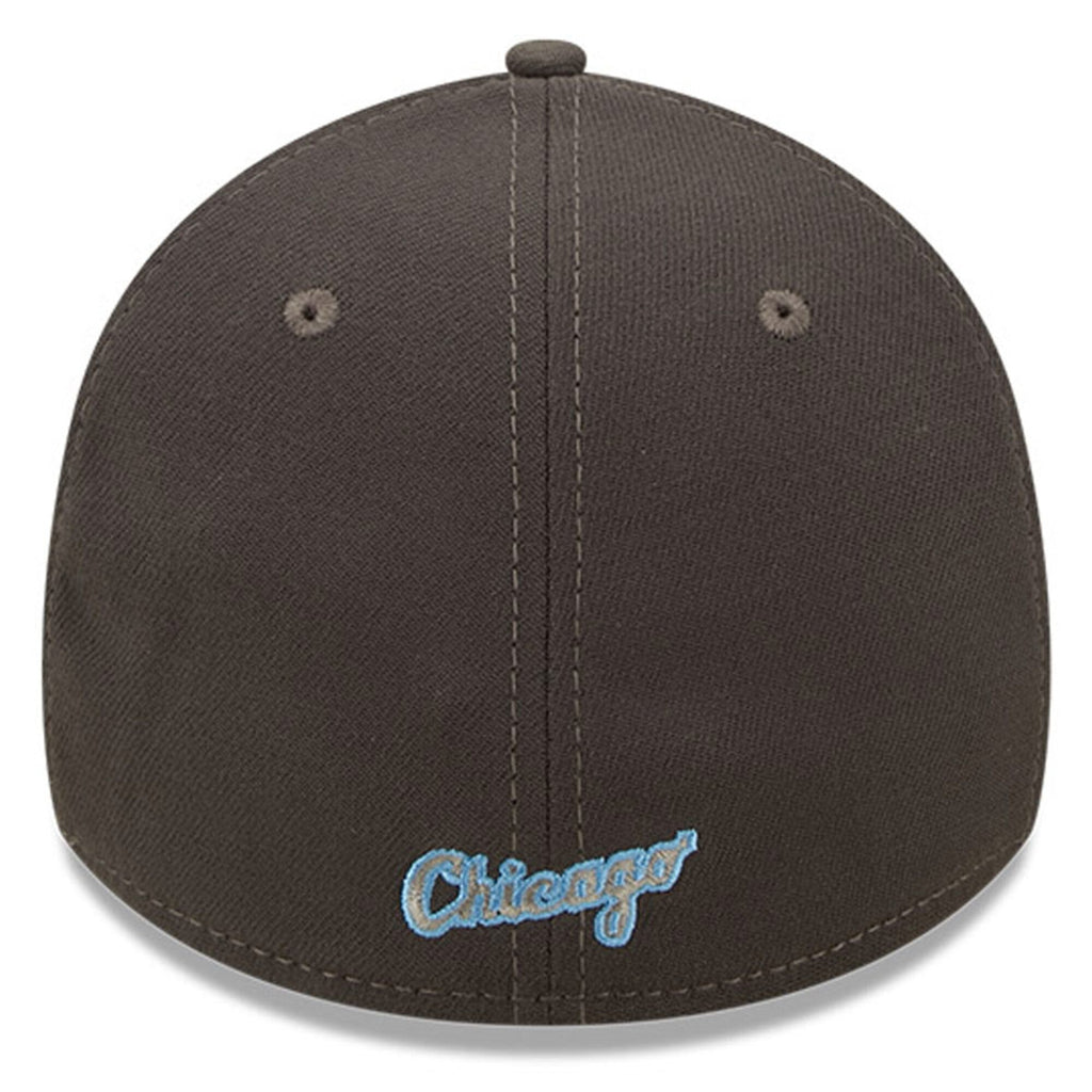 Chicago White Sox New Era 2022 Father's Day 39THIRTY Flex Hat - Graphite product image 4, provided for visual reference and