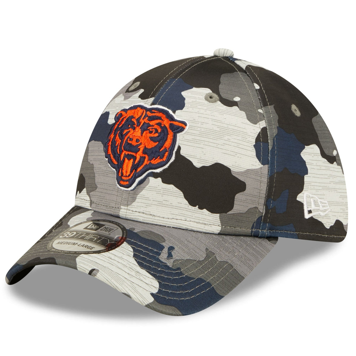Chicago Bears New Era Camo 2022 NFL Training Camp Official Mascot 39THIRTY Flex Hat for Men product image 1, provided for