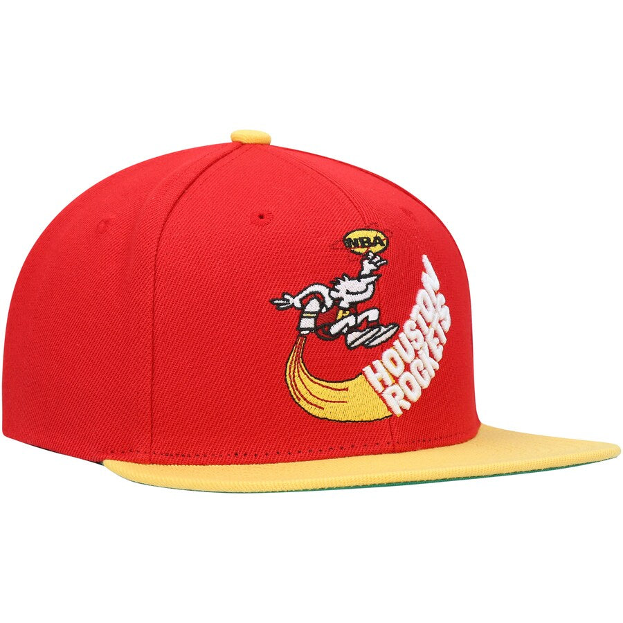 Houston Rockets NBA Core Basic HWC Mitchell & Ness Snapback Hat for Men product image 3, provided for visual reference and