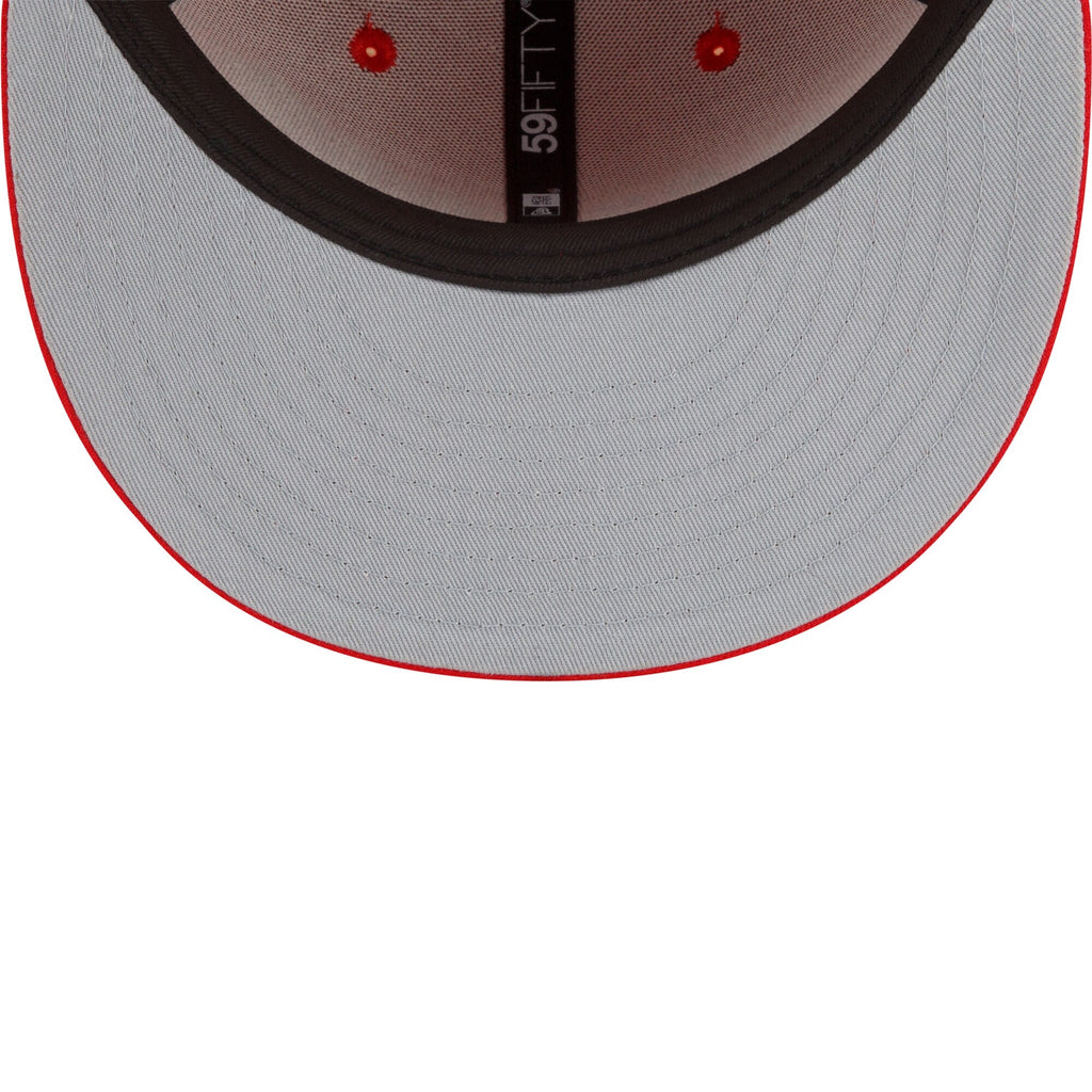 Chicago Bulls New Era 2021/22 City Edition Alternate 59FIFTY Fitted Hat - Red product image 5, provided for visual reference