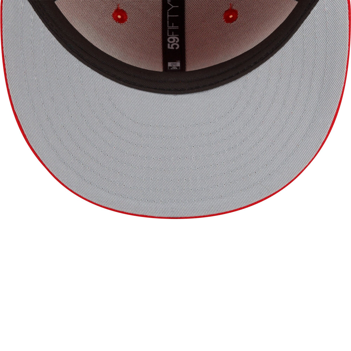 Chicago Bulls New Era 2021/22 City Edition Alternate 59FIFTY Fitted Hat - Red product image 5, provided for visual reference