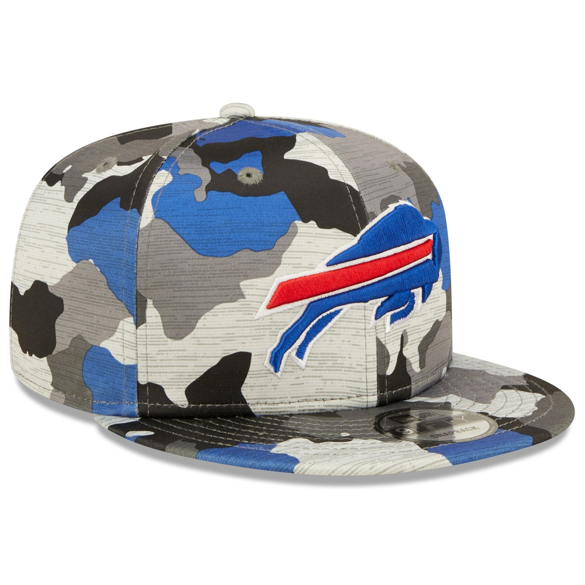 Buffalo Bills New Era Camo 2022 NFL Training Camp Official 9FIFTY Snapback Adjustable Hat for Men product image 3, provided