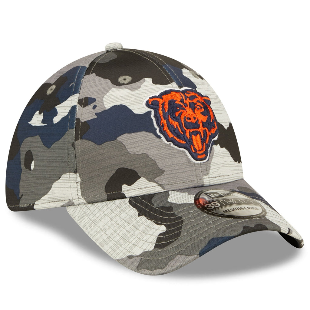 Chicago Bears New Era Camo 2022 NFL Training Camp Official Mascot 39THIRTY Flex Hat for Men product image 3, provided for