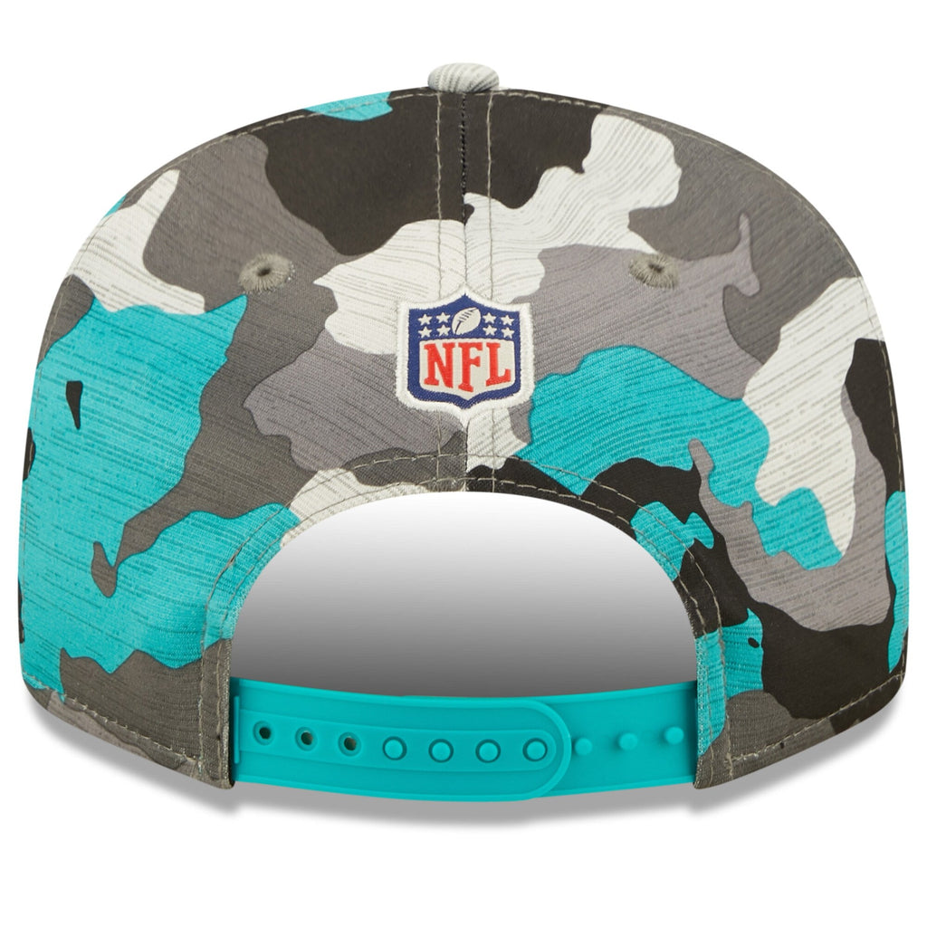 Miami Dolphins New Era Camo 2022 NFL Training Camp Official 9FIFTY Snapback Adjustable Hat for Men product image 4, provided