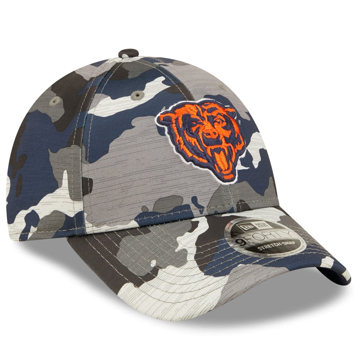 Chicago Bears New Era Camo 2022 NFL Training Camp Official 9FORTY Adjustable Hat for Men product image 3, provided for