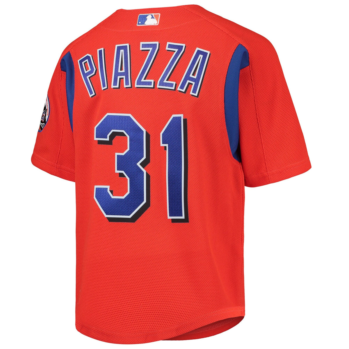 Mike Piazza New York Mets Mitchell & Ness Cooperstown Collection Mesh Batting Practice Jersey - Orange for Men product image