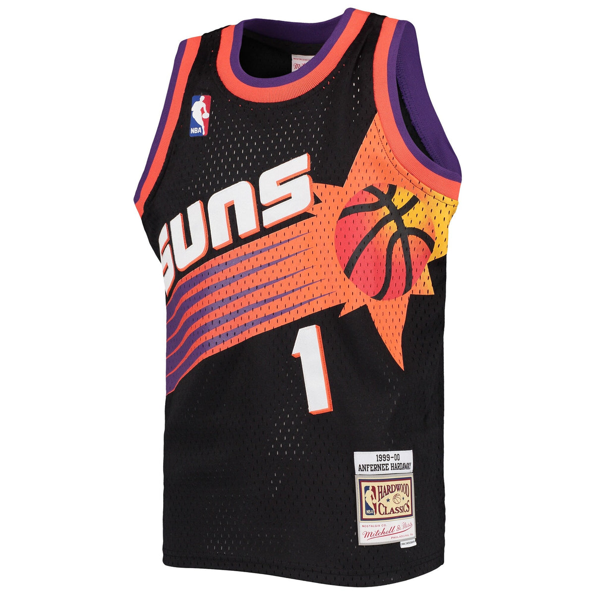 Youth Phoenix Suns Anfernee "Penny" Hardaway Mitchell & Ness Black Hardwood Classics Swingman Jersey product image 2,