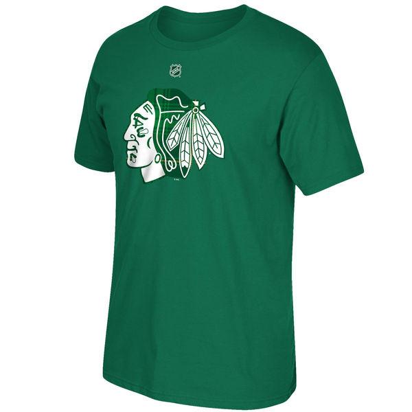Chicago Blackhawks Patrick Kane St. Patricks's Name & Number T-Shirt for Men product image 3, provided for visual reference