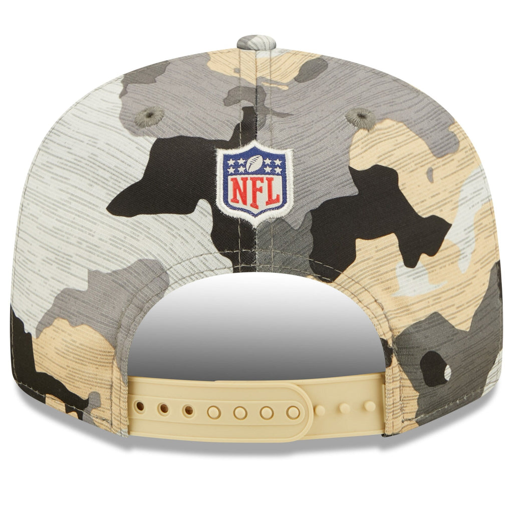 New Orleans Saints New Era Camo 2022 NFL Training Camp Official 9FIFTY Snapback Adjustable Hat for Men product image 4,
