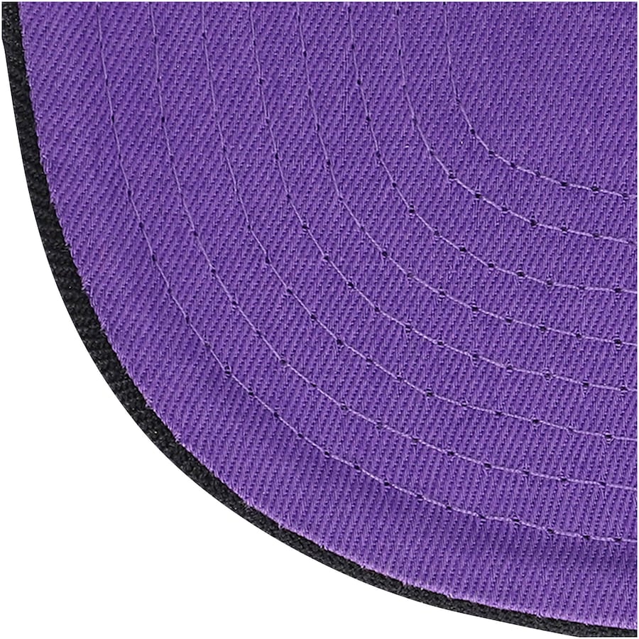 Toronto Raptors Mitchell & Ness Gray/Purple Heathered Underpop Snapback Hat for Men product image 4, provided for visual