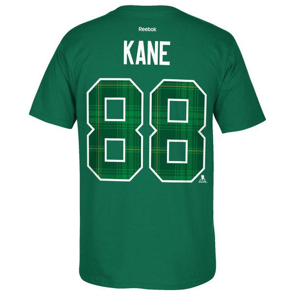 Chicago Blackhawks Patrick Kane St. Patricks's Name & Number T-Shirt for Men product image 2, provided for visual reference