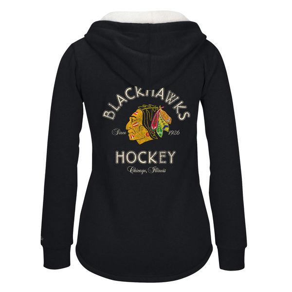 Women’s Chicago Blackhawks Plush Full-Zip Hoodie product image 2, provided for visual reference and product detail review