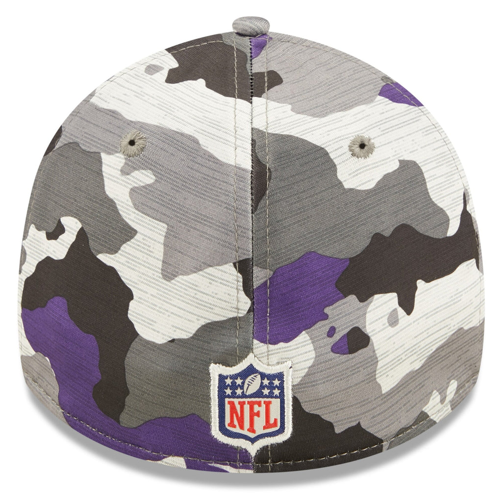 Minnesota Vikings New Era Camo 2022 NFL Training Camp Official 39THIRTY Flex Hat for Men product image 4, provided for
