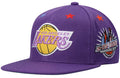 Los Angeles Lakers NBA 97 Top Star HWC Purple Mitchell & Ness Snapback Hat product image 1, provided for visual reference
