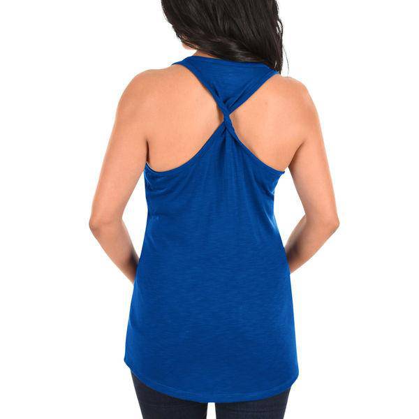 Chicago Cubs Majestic Women Four Seamer Tank Top - Royal product image 2, provided for visual reference and product detail