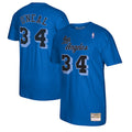 Shaquille O'Neal Los Angeles Lakers Mitchell & Ness Reload 2.0 Name & Number T-Shirt - Blue for Men product image 1,