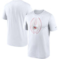Kansas City Chiefs Nike White Team Legend Icon Performance T-Shirt for Men product image 1, provided for visual reference