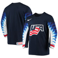 USA Hockey® Nike Away Navy Replica Jersey for Men product image 1, provided for visual reference and product detail review