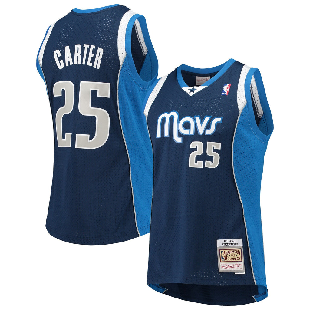 Vince Carter Dallas Mavericks Mitchell & Ness 2011-12 Hardwood Classics Swingman Jersey - Navy for Men product image 1,