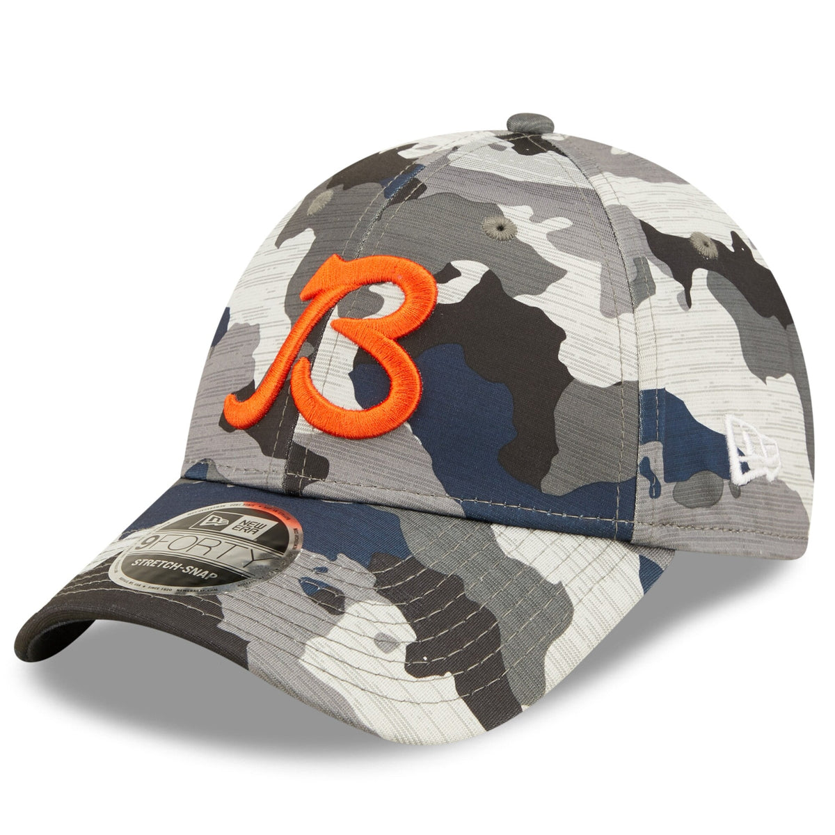 Chicago Bears New Era Camo 2022 NFL Training Camp Official Script 9FORTY Adjustable Hat for Men product image 1, provided