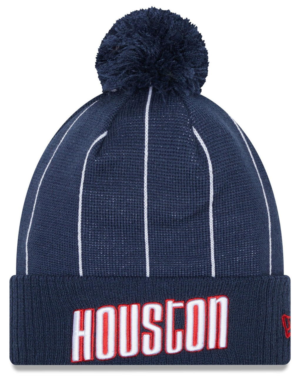 Houston Rockets '21 NBA City Edition New Era Navy Cuffed Knit Hat product image 1, provided for visual reference and product