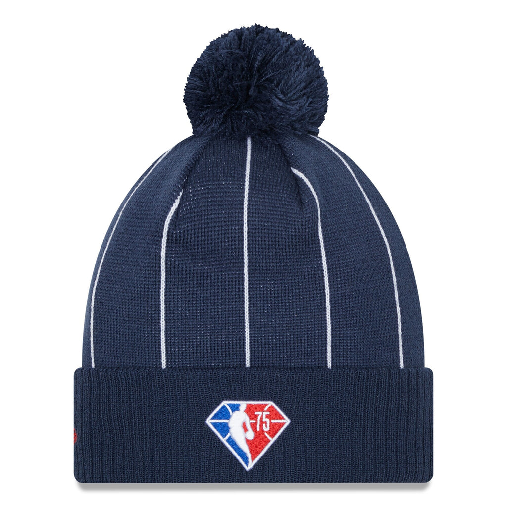 Houston Rockets '21 NBA City Edition New Era Navy Cuffed Knit Hat product image 2, provided for visual reference and product