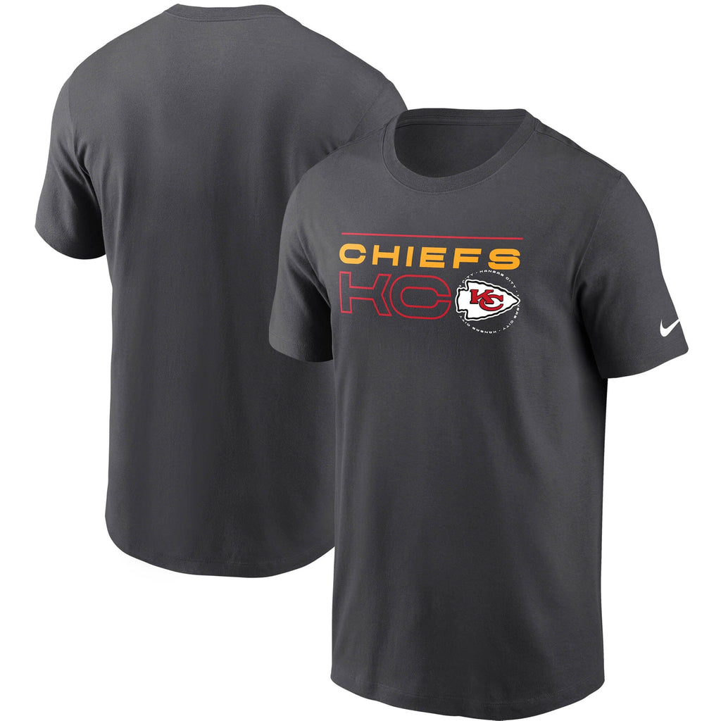 Kansas City Chiefs Nike Charcoal Broadcast Essential T-Shirt for Men product image 1, provided for visual reference and