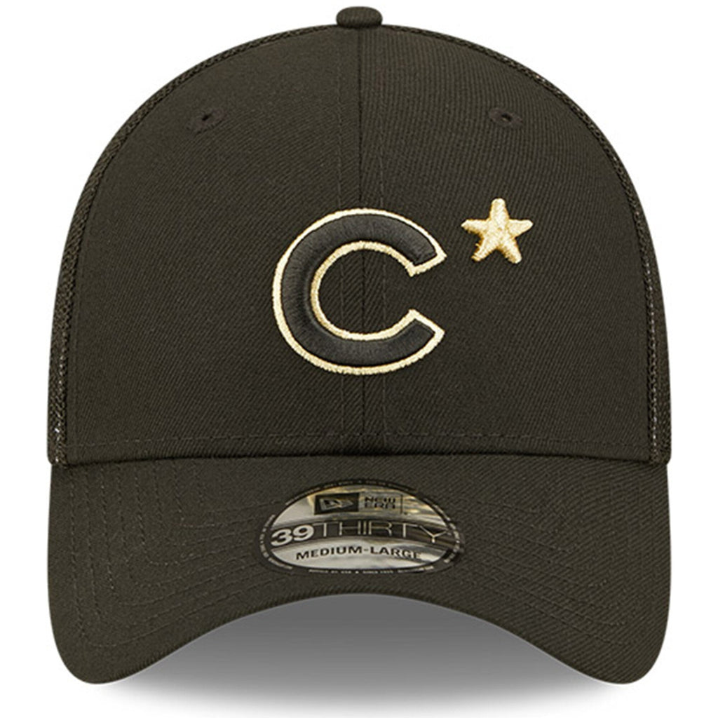 Chicago Cubs New Era 2022 All Star Game Black/Gold 39THIRTY Flex Fit Hat product image 2, provided for visual reference and